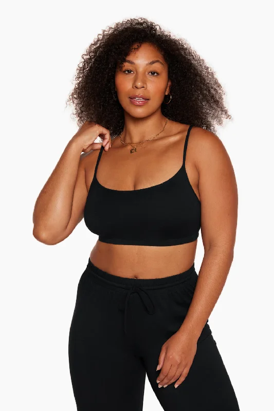 Find Balance In Stylish And Affordable Yoga Wear SET SLEEP® CAMI BRALETTE - ONYX
