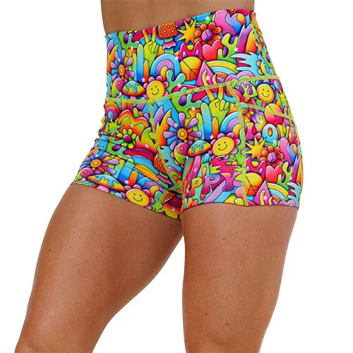 Breathe Easy In Comfortable Yoga Outfits Shorts | Peace & Love