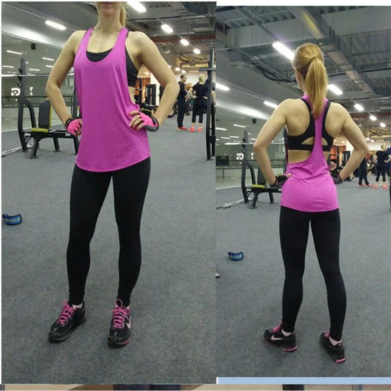 Find Your Perfect Fit With Discounted Yoga Outfits Sleeveless Yoga Shirt Women Sports Yoga Top Fitness Workout Tops Breathable Quick Drying Sportswear Gym Tank Top Womens Clothing