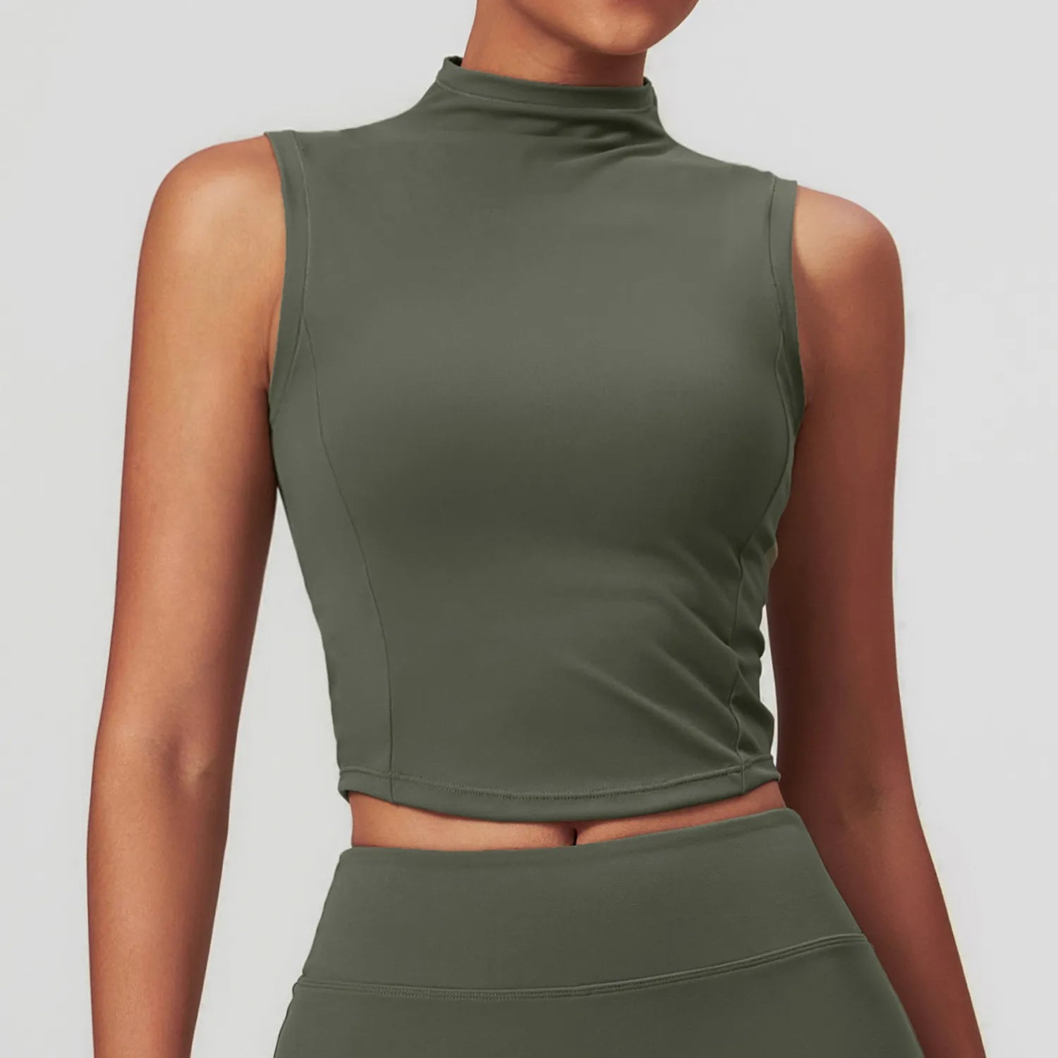 Find Balance In Stylish And Affordable Yoga Wear SPARK High Neck Yoga Vest BX8661