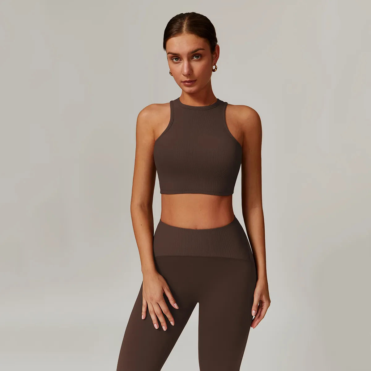 Unbeatable Deals On Breathable Yoga Apparel SPARK Ribbed Crop Tank Top ZC8889