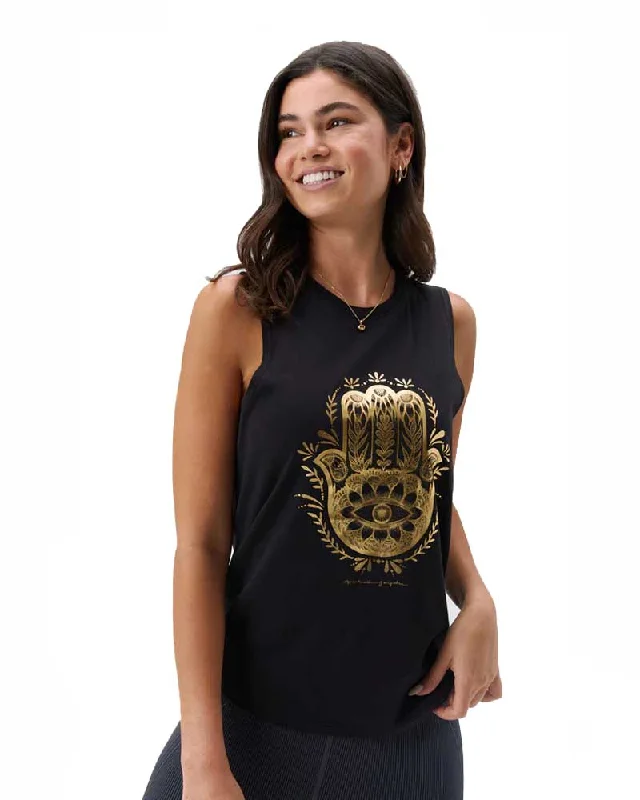 Unmissable Deals On Flexible Yoga Apparel Hamsa Muscle Tank