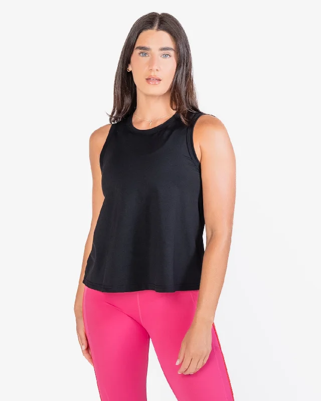 Premium Yoga Wear At Special Discounts Swing Tank - Black