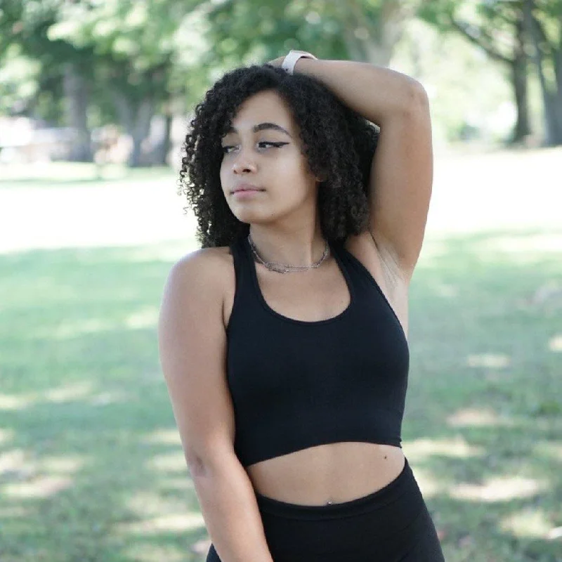 Upgrade Your Yoga Wardrobe For Less Thrive Cobalt Black Sports Bra