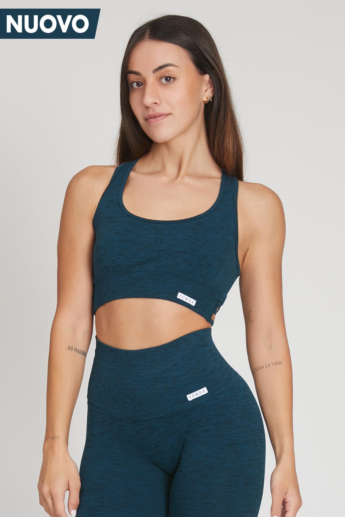 Performance Meets Savings In Our Yoga Wear Sale Top Pulsar Blu Petrolio
