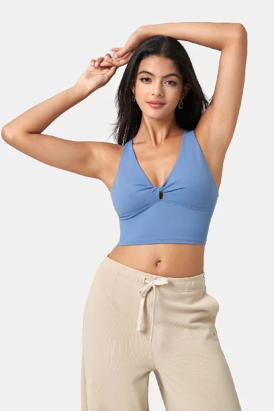 Limited-Time Sale On Stylish Yoga Apparel Twisted Texture Narrow-Strap Tank Top