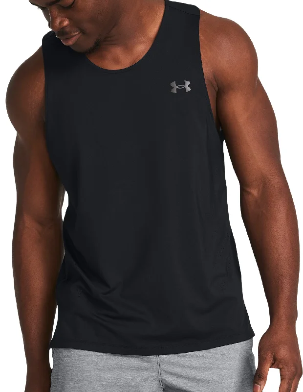 Breathe, Stretch, And Save On Yoga Apparel Under Amour Launch Elite Mens Running Vest - Black
