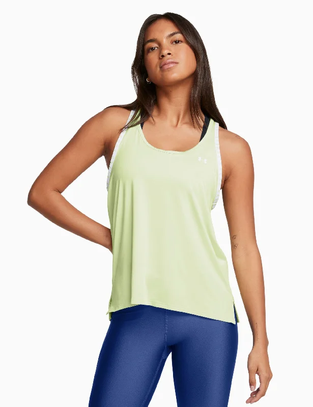 Embrace Comfort With Yoga Wear On Sale Knockout Tank - Retro Green/White