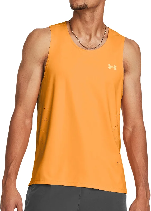 Upgrade Your Yoga Wardrobe For Less Under Armour Launch Elite Mens Running Vest - Orange