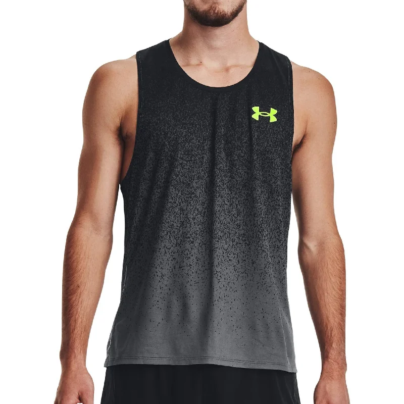 Flexibility Meets Affordability In Our Yoga Wear Sale Under Armour Rush Cicada Mens Running Vest - Black