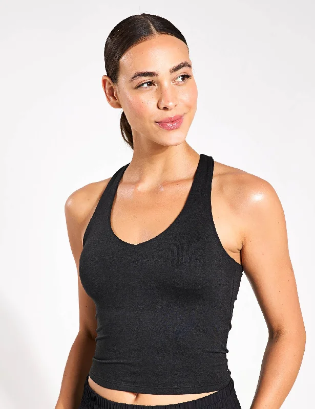 Lightweight, Breathable Yoga Wear At Special Prices Halo Performance Crop - Black