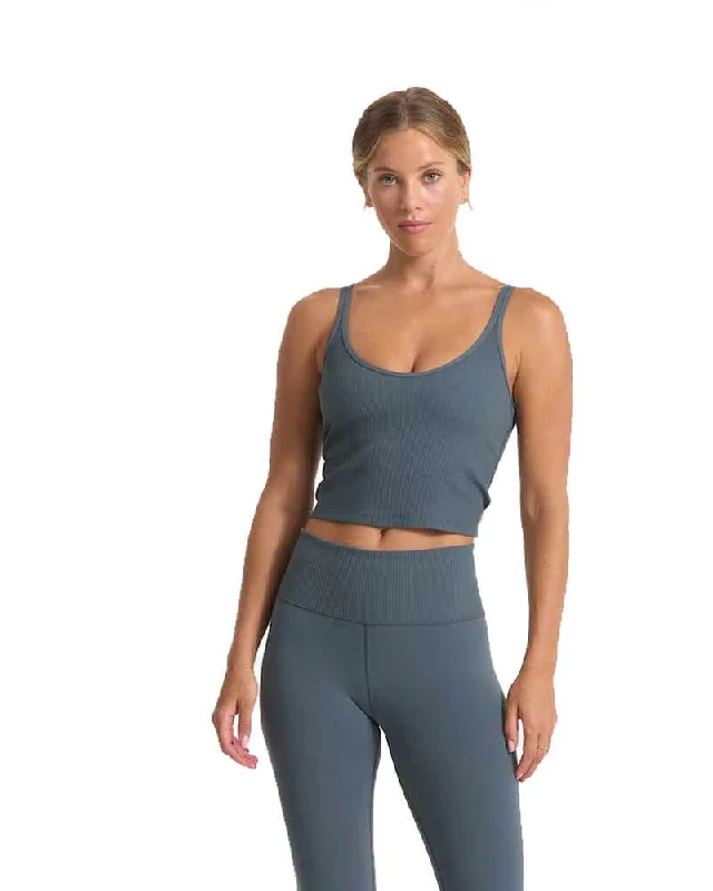 Flow Into Savings With Trendy Yoga Apparel Rib Crop Tank Top