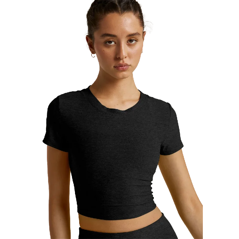 Look And Feel Your Best With Discounted Yoga Clothing Women's Featherweight Perspective Cropped Tee