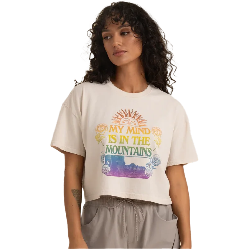 The Perfect Fit At The Perfect Price Women Mountian Cropped Boxy Tee