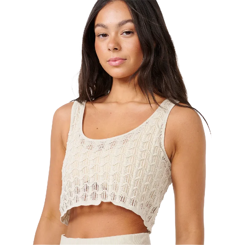 Elevate Your Style And Practice For Less Women's Santorini Sun Crochet Top