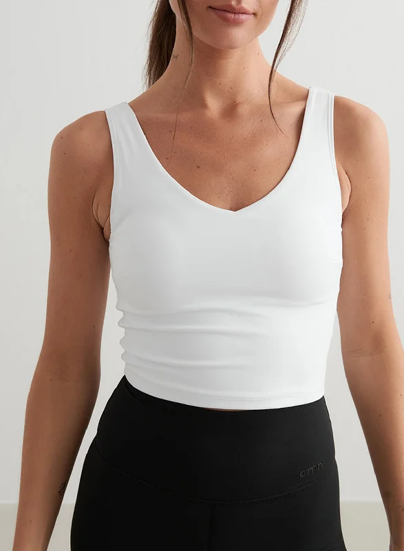 Stretch, Move, And Save On Yoga Clothing White Sense Bralette