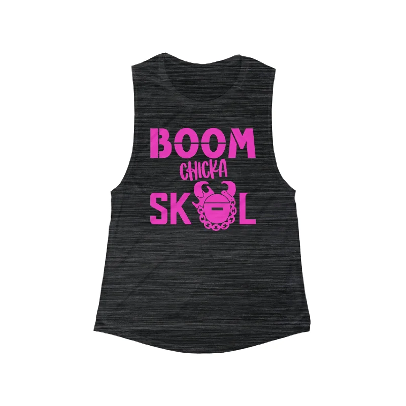 Trendy Yoga Outfits At Budget-Friendly Prices Women's Flowy Scoop Muscle Tank - BOOM chicka