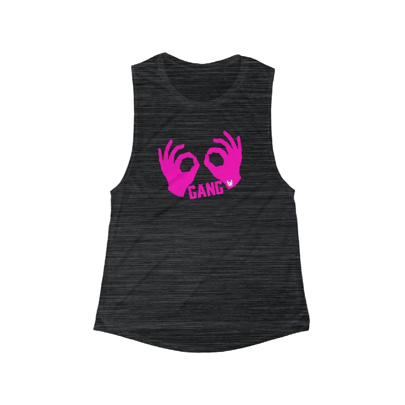 Yoga Wear At Unbeatable Prices Women's Flowy Scoop Muscle Tank - Griddy Gang