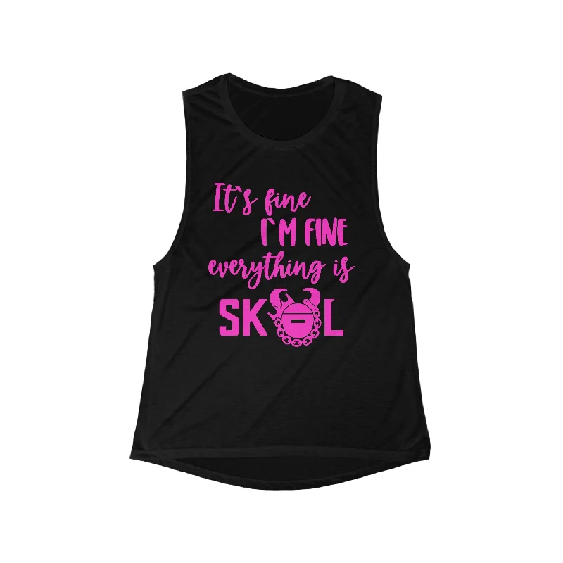 Find Balance In Stylish And Affordable Yoga Wear Women's Flowy Scoop Muscle Tank - It's Fine