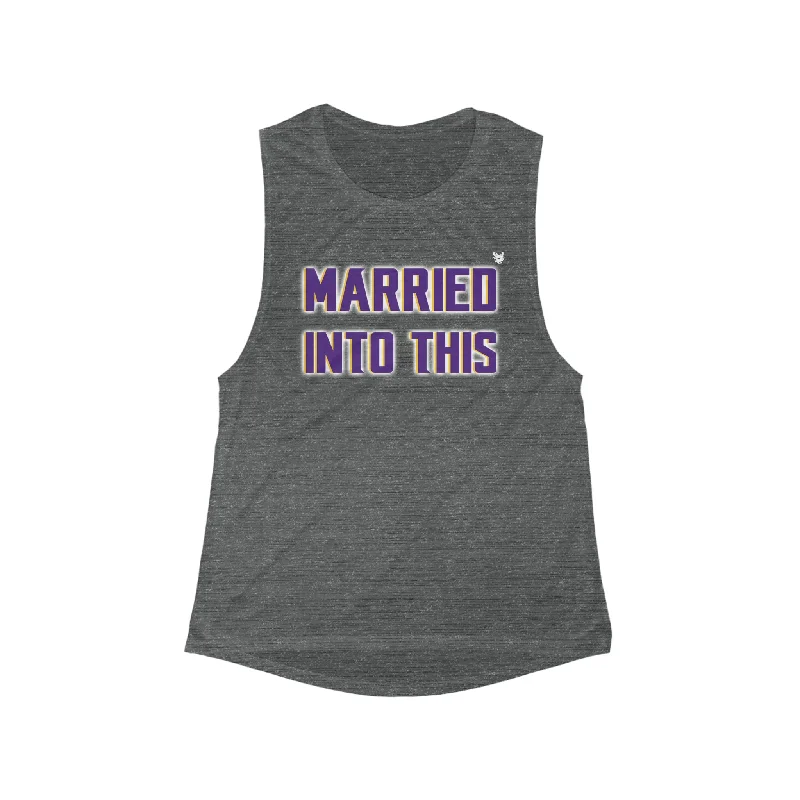 Your Yoga Essentials, Now At Lower Prices Women's Flowy Scoop Muscle Tank - Married Into This