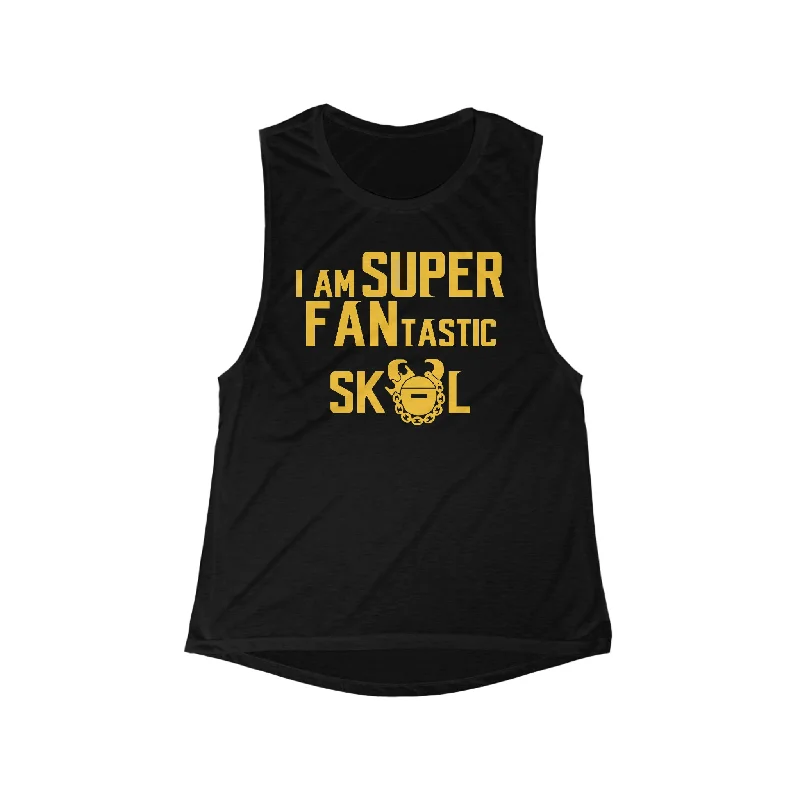 Move Freely With Premium Yoga Clothes At Great Prices Women's Flowy Scoop Muscle Tank - SUPER FANtastic