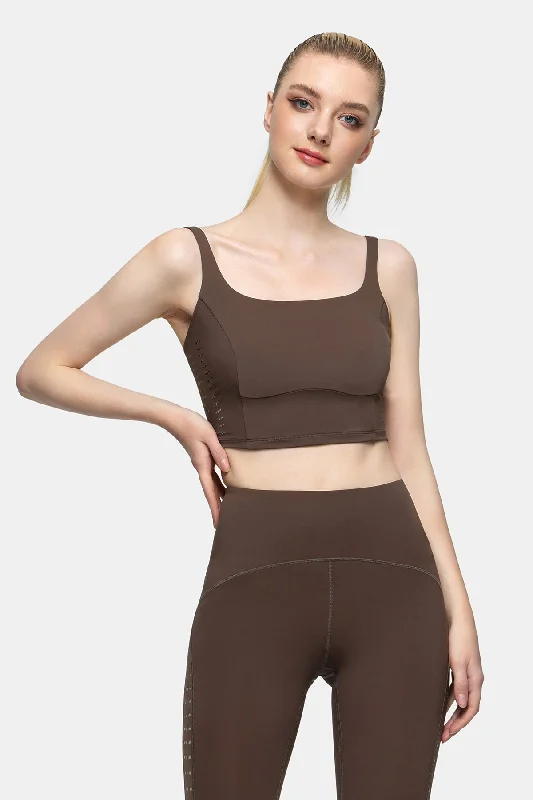 Soft, Stretchy, And Super Affordable Yoga Wear Yoga Tank Top with Perforated Graphics