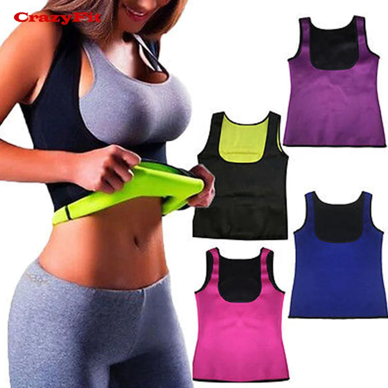 Your Practice Deserves The Best—At Better Prices Yoga Top Vest Sport T Shirt Women Hot Shaper Fat Burning