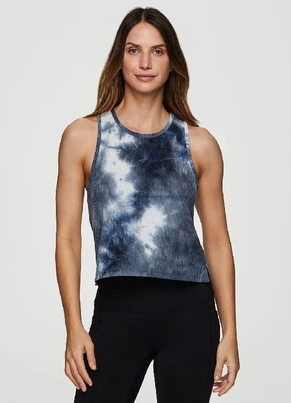 Stretch, Move, And Save On Yoga Clothing Zen Ribbed Tie Dye Tank