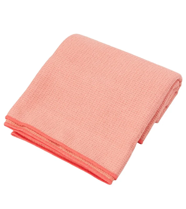 High-Quality Yoga Accessories At Budget-Friendly Prices Everyday Yoga Waffle Grip Mat Towel Coral