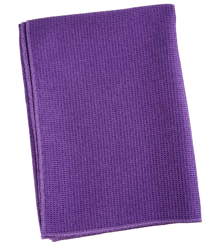Breathe Easy With Yoga Gear On Sale Everyday Yoga Waffle Grip Mat Towel Plum