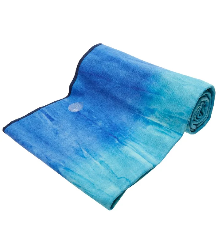 Serenity Starts With Savings On Yoga Accessories Manduka eQua Yoga Mat Towel Pacific Blue Hand Dye