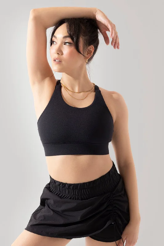 Breathe Easy In Comfortable Yoga Outfits Ambition Bra - Black