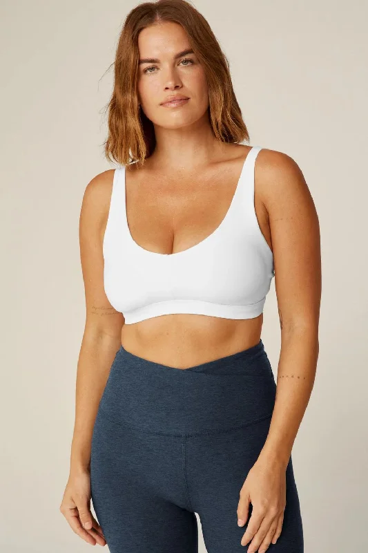 Soft, Stretchy, And Super Affordable Yoga Wear Beyond Yoga Spacedye Embody Bra - White