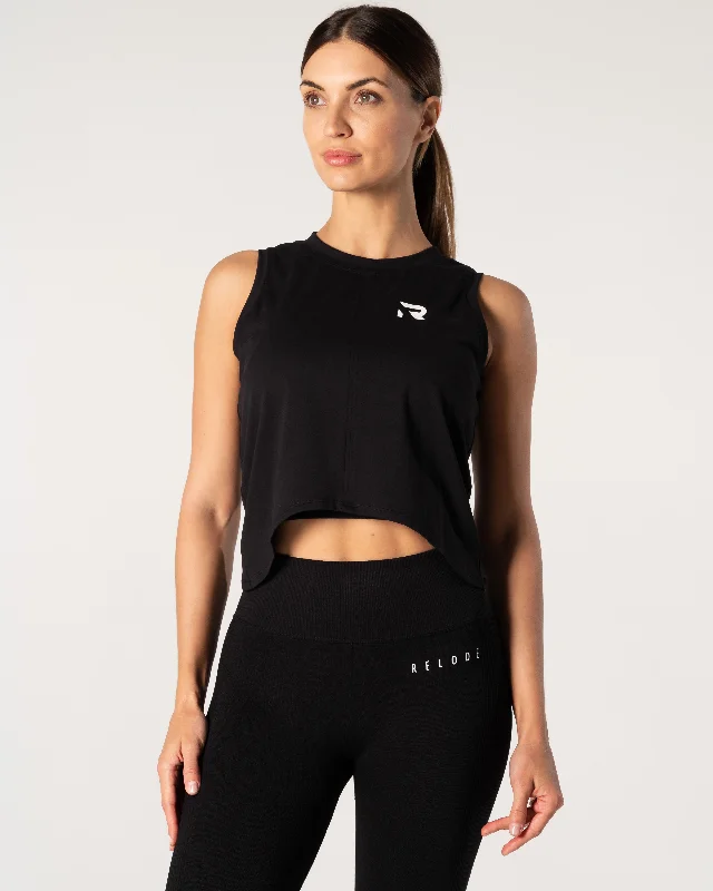 Master Every Pose With Premium Yoga Wear Deals Core Tank Top - Black