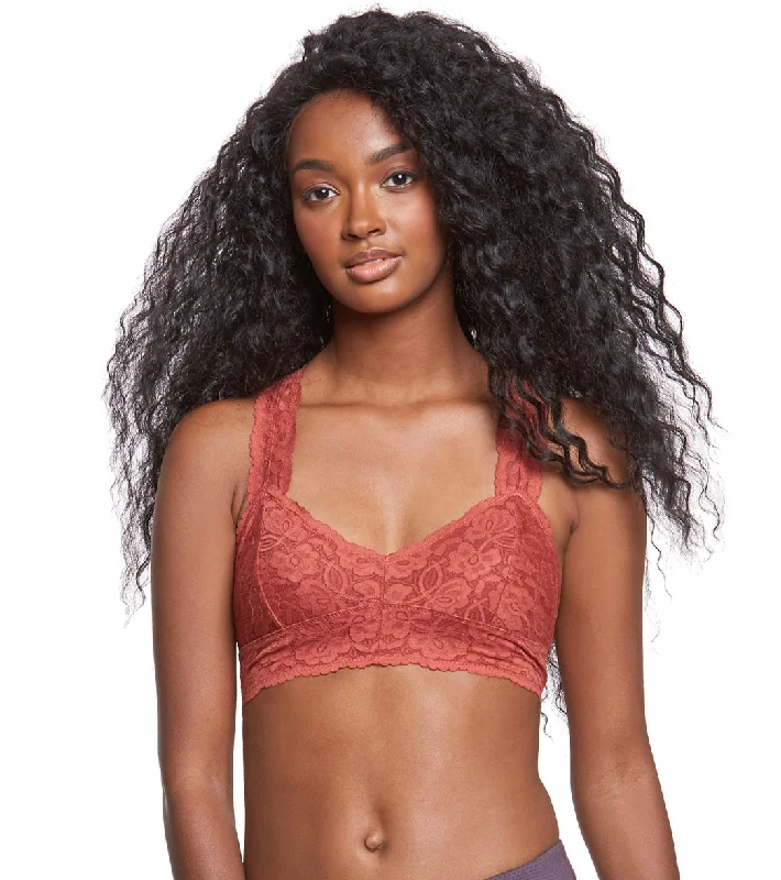 Trendy Yoga Outfits At Budget-Friendly Prices Free People Galloon Lace Racerback Bra Bronze