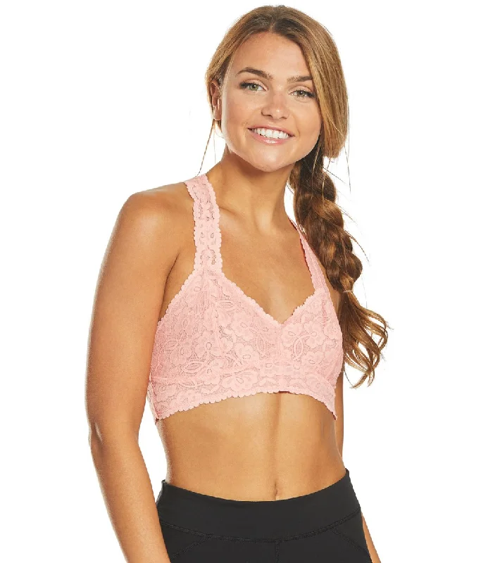 Breathe Easy In Comfortable Yoga Outfits Free People Galloon Lace Racerback Bra Mango