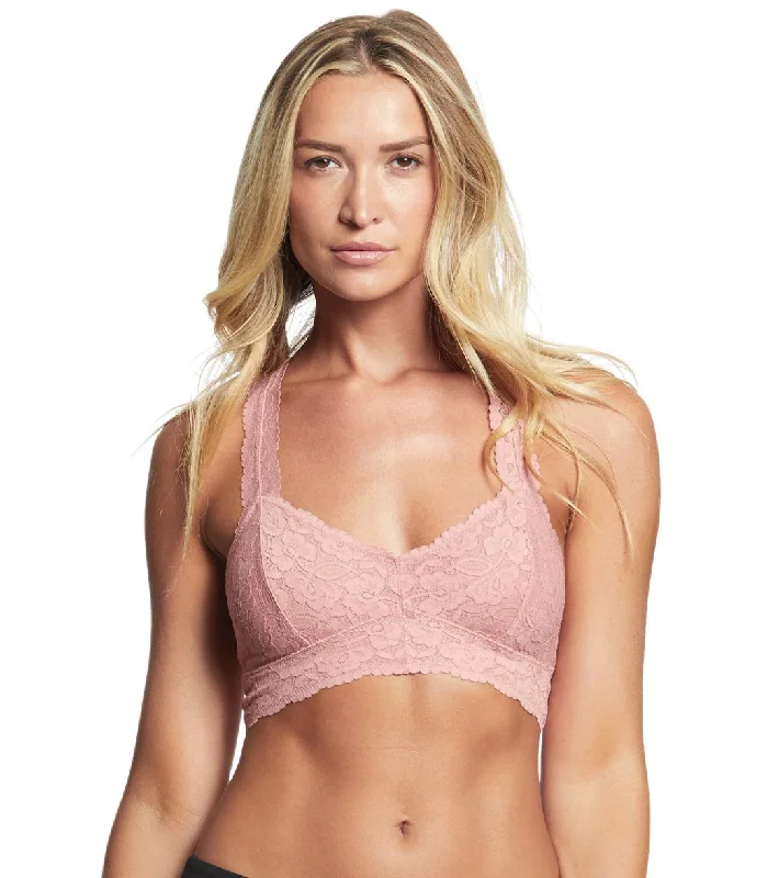 Elevate Your Practice With Affordable Yoga Wear Free People Galloon Lace Racerback Bra Mauve