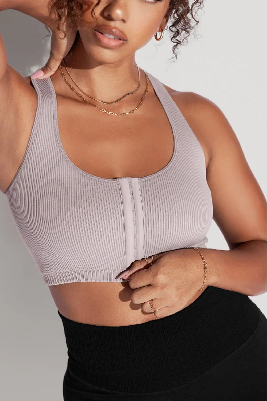 The Best Yoga Clothing At The Best Prices Hook It Up Seamless Bra - Smoky Lilac