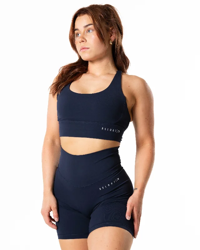 Stretch Your Limits, Not Your Wallet Mercy Top - Dark Blue