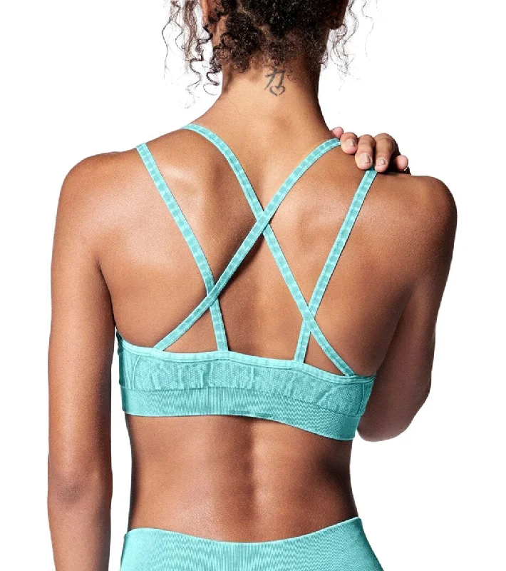 Flexibility Meets Affordability In Our Yoga Wear Sale NUX Levitate Seamless Mineral Wash Yoga Sports Bra
