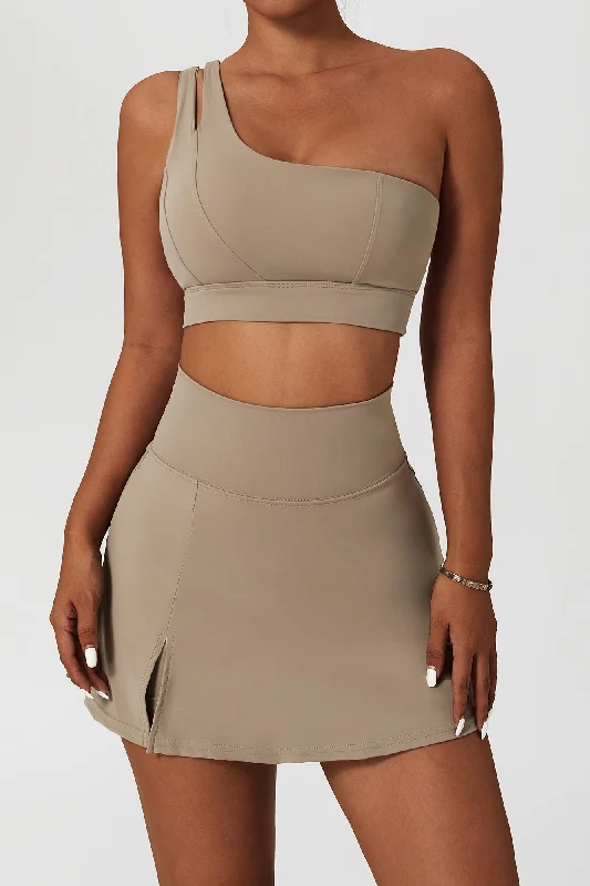 Soft, Stretchy, And Super Affordable Yoga Wear One Shoulder Sports Bra