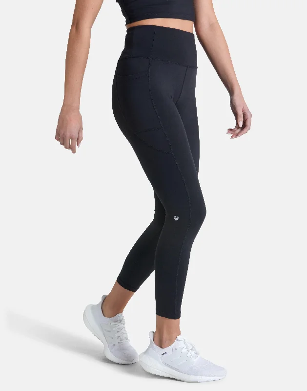 Move With Confidence In Discounted Yoga Outfits Relentless 7/8 Legging in Black