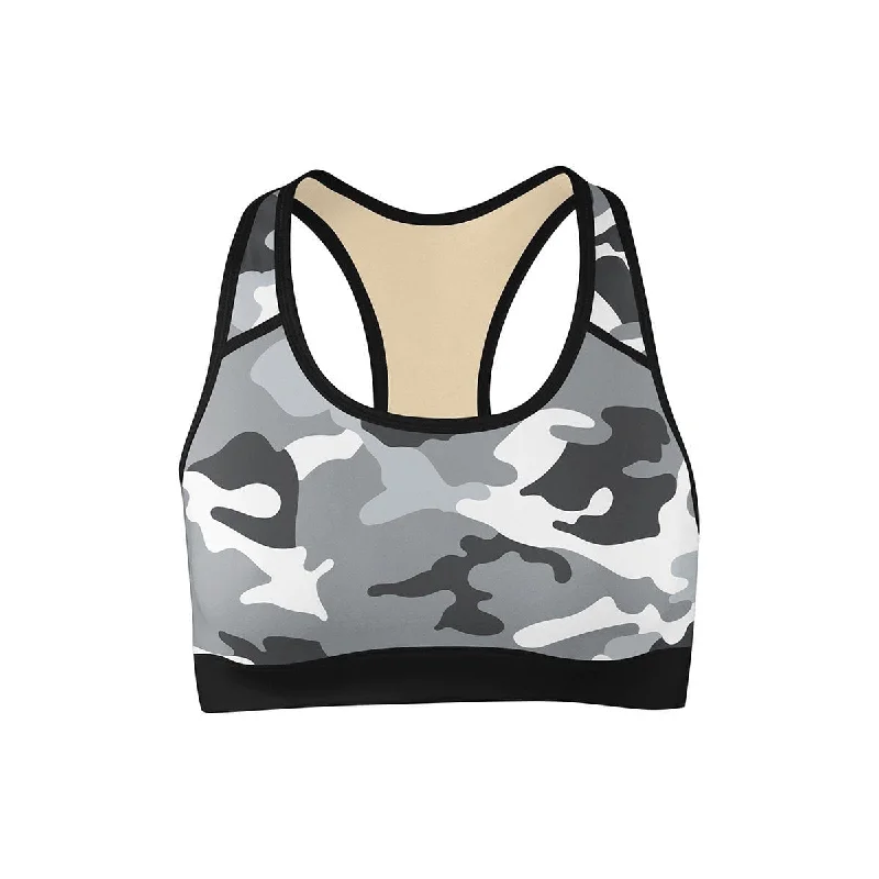 Enhance Your Flow With Stylish Yoga Wear At Great Prices Snow Camo Sports Bra