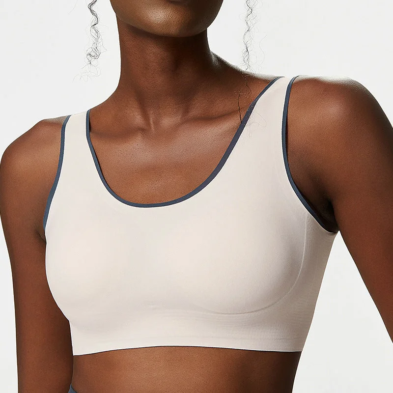 Flow In Comfort With Stylish Discounts Soft Back Clasp Sports Bra