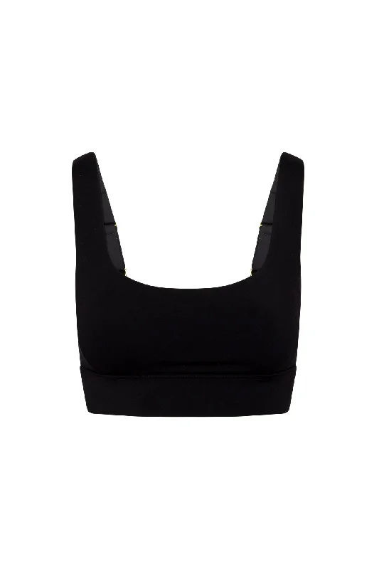 Lightweight, Breathable Yoga Wear At Special Prices Denali “The Devin Bra” - Black