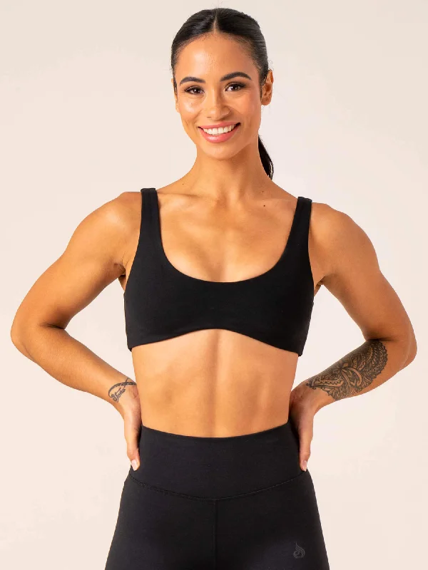 Premium Yoga Wear At Special Discounts Unstoppable Lounge Bra - Black