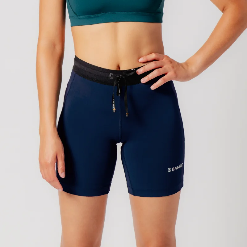 Find Balance In Stylish And Affordable Yoga Wear Stamina™ 7" Compression Short, Women's - NY Navy