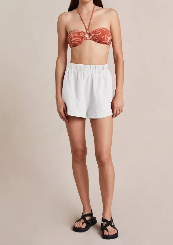 Flow Into Savings With Trendy Yoga Apparel Aleah Shorts In Ivory