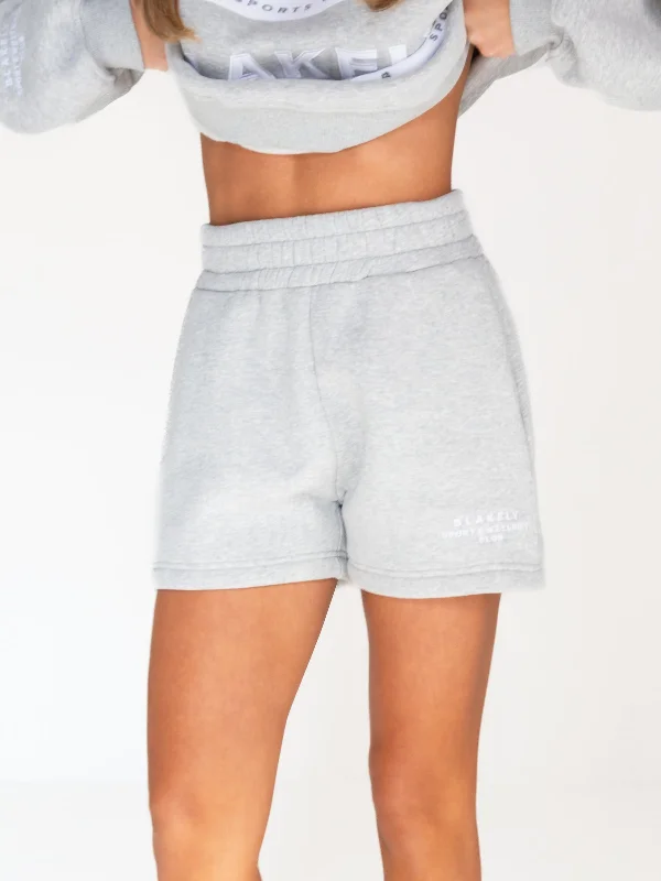Flow In Comfort With Stylish Discounts Serena Jogger Shorts - Marl Grey