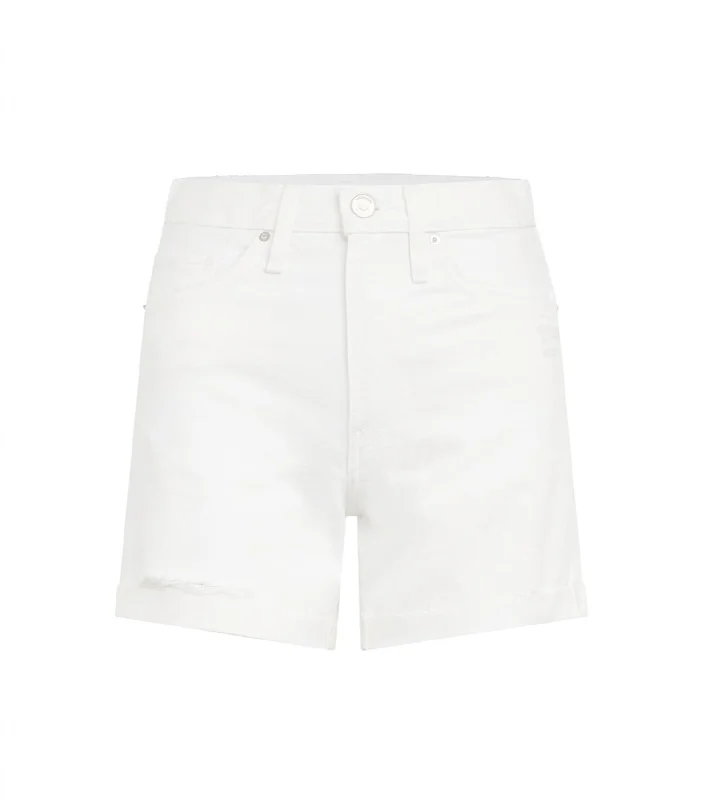 Performance Yoga Wear Now At Exclusive Discounts Devon High Rise Boyfriend Short With Cuff In White